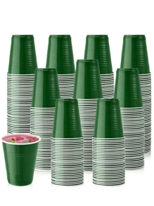 50pcs,Disposable Plastic Cups, Green Colored Plastic Cups, 18-Ounce Plastic Party Cups, Strong And Sturdy Disposable Cups For Party, Wedding, Christmas, Halloween Party ,Graduation Parties, Beer Tastings, Snacks (Multiple Colors) - 20 - View 1