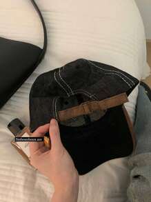 1pc Unisex Vintage Letter Distressed Baseball Cap, Versatile Sun Hat, With Adjustable Large Head Circumference For Smaller Face - Multicolor - View 5