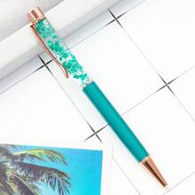 1pc Ballpoint Pen, Creative DIY Oil-Filled Dry Flower Pen Spot Family Pack Flower Pen Advertising Ballpoint Pen, Flower Pen Ballpoint Pen Back To School - Multicolor - View 11
