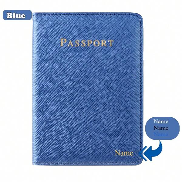 [Pedido personalizado] Capa para passaporte de material PU fino de alta qualidade com nome personalizado, capa para passaporte de acessórios de viagem, porta-bilhetes, porta-cartão de embarque, capa para cartão, carteira para cartão de crédito, unissex personalizada
