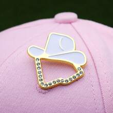 1/2 Stück Golf Hut Clip, einfaches metallisches Cartoon-Pin, lustiges dekoratives Golfhut Emblem, Baseball Cap Kette, kreative Brosche, Geschenk für Freunde (Geschenkkarte) - Verschiedenfarbig - Übersicht 18