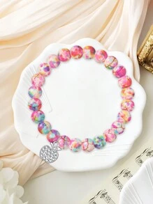 1PC Valentine's Day Gift For Teacher Apple Bracelet, Mother's Day Gift For Teacher, Christmas Gift For Teacher Apple Bracelet, Teacher's Day Gift For Teacher, Thanks Gift For Teacher, Mom, Mother, Mother's Day, Gift