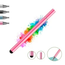 Vmingo Lapiz Tactil Tablet Capacitivo Regalo Boligrafo Doble Punta Optico Stylus Universal Pluma Touch - Rosa - Ver 1