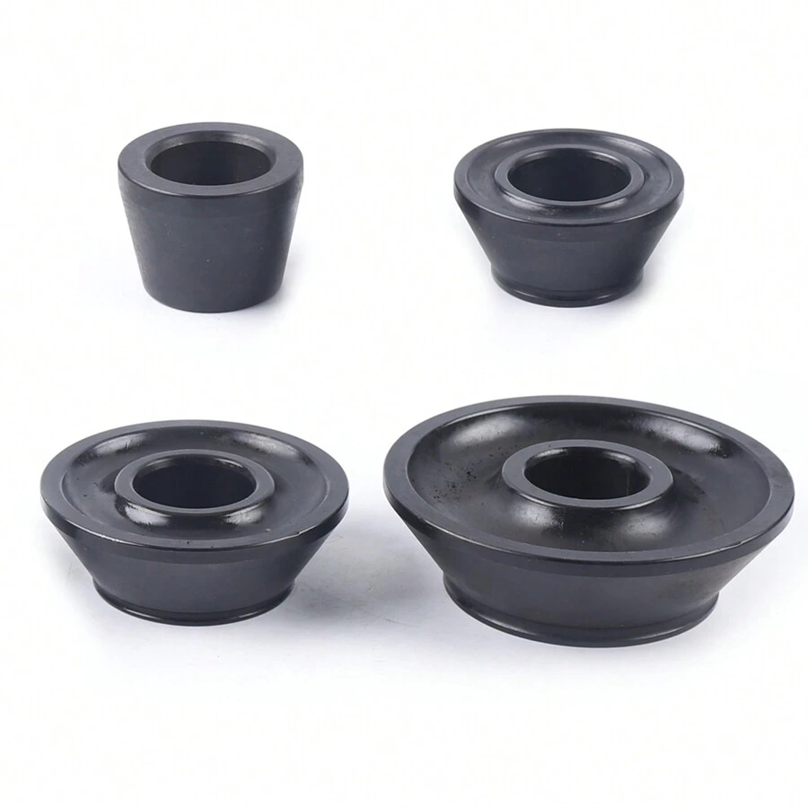 4-Piece Wheel Balancer Taper Cone Kit - 40mm Shaft, Carbon Steel, Fits 1.77" To 5.39" Hubs