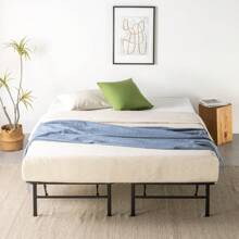 Zinus Spa Sensations 14" Smartbase® Adjustable Tool-Free Setup Bed Frame, Adult, Queen To King - 黑色 - 查看 10