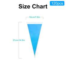 120 pièces Sacs en cellophane triangulaires 18 x 37 cm, sacs pour cookies, sacs pour bonbons cadeaux, sacs de couleur unie
