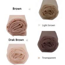 1 pezzo di tessuto di tulle svizzero da 1/4 di iarda per realizzare la base di parrucche in pizzo, accessori per reti per capelli, strumenti per tessitura, disponibile in 4 colori