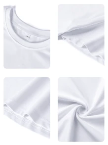 Women's Casual Chic Cherry Print Short Sleeve T-Shirt, Sporty Style For Summer - White - View 2