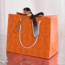 绿色礼品袋派对礼品袋豪华服装袋礼品包装袋带丝带 - 彩色 - 查看 20