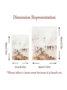 6 Pieces Jesus Canvas Posters Crucifixion Poster Set Religion Hanging Painting Christian Wall Prints Vintage Wall Arts Christians Favorite Gift Living Room Wall Decor No Frame