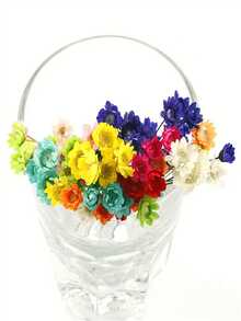 1 Bunch Of Brazilian Mini Star Flowers Bouquet Natural Dried Flowers Wedding Decoration DIY Crafts And Home Decor Ornaments, Arts & Crafts For Christmas, Thanksgiving