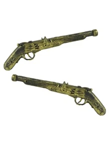 Pistola de Pirata do Caribe de Plástico, Brinquedo de Cosplay de Pirata, Acessório e Brinquedo de Arma para Fantasia de Personagem de Halloween, Acessório para Peça de Teatro, Festa e Festival, Adequado Tanto para Homens Quanto para