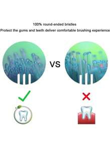 4pcs Electric Toothbrush Replacement Brush Head For PHILIP Electric Toothbrush Head HX7001/HX7351/HX7551/HX5751/HX5100/5251 Universal HX5/HX7 Series Brush Replacement Head - 彩色 - 查看 5