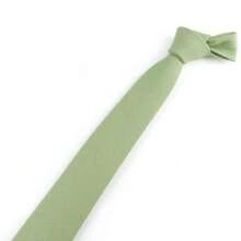 ZONFAZ 1PC Men's Simple Versatile 6CM Linen Tie, Suitable For Wedding, Celebration, Party, Gathering, Best Gift For Boyfriend, Husband - Multicolor - View 7