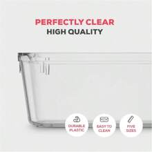 Kit 25 Modular Multipurpose Organizer Drawers Acrylic Crystal