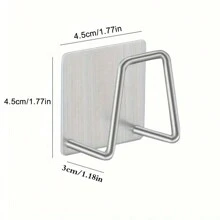 6pcs Strong Adhesive Sponge Holder, Stainless Steel Sponge Holders For Kitchen Sink, Dish Sponge And Brush Organization Holder, Premium Rustproof & Waterproof & Quick Drying Kitchen Sink Caddy,For Christmas, Mother's Day, New Year, Valentine's Day,Stainless Steel Hooks,For Kitchen, Bathroom, Door, Wall,Home And Kitchen Storage Accessories