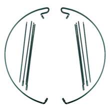 Plant Support Stakes, Metal Garden Plant Stake, Green Half Round Plant Support Rings For Potted Plants, Plant Cage For Tomato, Hydrangea - Green - View 4