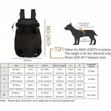 Pet Carrier Backpack, Hands-Free Adjustable Dog Front Carrier Legs Out & Easy-Fit Dog Backpack Carrier For Hiking Camping Traveling Cycling For Small Dogs And Rabbits Hands-Free Pet Carrier Backpack For Dogs And Cats - Comfortable Adjustable