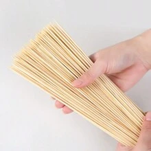 80/160 Pcs Disposable Bamboo Skewers, Perfect For Summer BBQ Season, Roasted Sausage, Chicken Skewers, Grilled Snacks, Camping Accessories, BBQ Sticks, Fruit Skewers, DIY Wooden Picks, Suitable For Outdoor Camping, Home, And Food Stalls