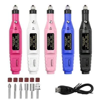 Professional Nail Polishing Machine Kit - USB Powered, Odorless, Easy To Use For Foot, Hand & Nail Care, Perfect For Salon Or Home Use,Nail Art That Can Be Given To A Woman As A New Year's Gift, Valentine's Day