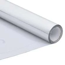 High Gloss Silver Self Adhesive PVC Furniture Film 500cm X 90cm Premium Quality Decorative Wrap
