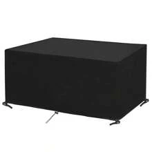Funda rectangular para muebles de jardín, impermeable, cubierta para mesa de jardín, lona para muebles de jardín, cubierta protectora para mesa de jardín para muebles, (poliéster, 170x94x71cm)