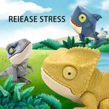 1/6/12 pezzi, Dinosauro Cieco che Morde, Regalo per Feste, Rilassamento dello Stress, Regalo Sorpresa, Alcune parti inviate casualmente, Regali sorpresa, Giocattoli per masticare Dinosauro, Materiale ABS, Kit di Artigianato a Simulazione 3D
