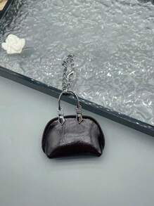 HAILIAN 极简主义女士迷你包包挂饰，精致贝壳包包钥匙扣，情侣礼物，适合送给闺蜜，多种颜色可选 - 彩色 - 查看 6