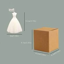 1pc, Wedding Aromatherapy Candles, Creative Styling, Evening Dress Dresses, Wedding Candle Decorations, Home Decorations, Souvenirs, Valentine's Day,Holiday Gifts