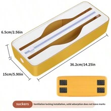 1 pezzo Taglierina per pellicola plastica 2 in 1, taglierina multiuso per carta da forno e alluminio, con ventosa/magnetica, adatta per pellicola plastica, carta da forno, carta per friggere, alluminio e altro, versatile per diverse dimensioni, adatta anche come regalo
