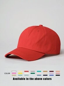 1pc Solid Color Baseball Cap, Adjustable Outdoor Sun Protection Casual Hat For Spring, Autumn, Travel, Beach, Suitable For Y2K Style Youth