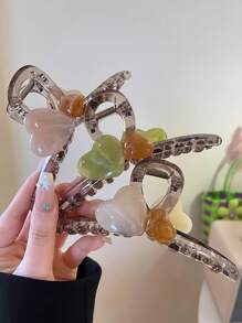 1 szt. Wysokiej jakości, mieszana kolorystycznie, duża spinka do włosów w kształcie serca, akcesorium do włosów, prosty i świeży, elegancki prezent dla kobiet na Walentynki, spinki do włosów, spinki do włosów, spinki do włosów, spinka do włosów, akcesoria do szkoły, akcesoria do włosów na jesień i zimę dla kobiet, stroje wakacyjne, kobieta