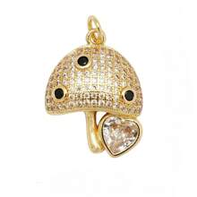 1 peça de pingente de hip hop personalizado com pedra de zircônia microincrustada de cobre para pulseira, colar, brincos, chaveiros e acessórios