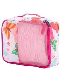 TPRC By Travelers Club 5-Piece  Hard-Side Luggage Set With 18" Spinner Rolling Carry-On- Rainbow - Pink - View 5