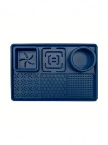 1 pièce Tapis à lèche en silicone pour animaux de compagnie, avec ventouse, tapis d'alimentation polyvalent pour animaux de compagnie, bol d'alimentation lente pour animaux de compagnie pour soulager l'anxiété et l'ennui, plateau d'alimentation