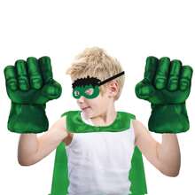 Incredible Smashing Punches,Children's Plush Boxing Glove Set With Cape And Eye Patch, Kids Cosplay Costumes