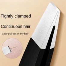 2pcs/Set Personal Beauty Tools Tweezers, Eyebrow Clip Pliers, Stainless Steel Eyebrow Tweezers, Beard Hair Removal Tool Kit For Men - Multicolor - View 2