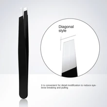 2pcs/Set Personal Beauty Tools Tweezers, Eyebrow Clip Pliers, Stainless Steel Eyebrow Tweezers, Beard Hair Removal Tool Kit For Men - Multicolor - View 6