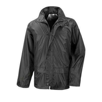 Result Mens Core Stormdri Rain Over Jacket (Black) - 100% Polyester