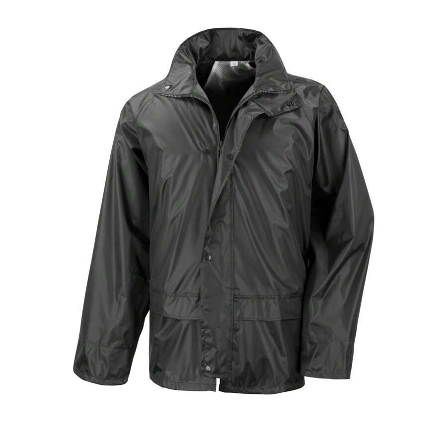 Result Mens Core Stormdri Rain Over Jacket (Black) - 100% Polyester - Black - View 1