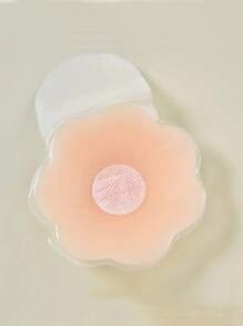 1 par de elevadores de pezón de silicona invisibles tipo sujetador push-up, accesorios personales femeninos, pegatinas protectoras de pezones reutilizables y autoadhesivas de silicona para vestido de fiesta, corsé invisible - Beis - Ver 5