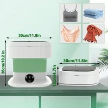 Portable Washing Machine With Spin Dryer, 14L Mini Washing Machine And Dryer, Cheap Small Washing Machine Portable For Camping, Apartment, Cleaning Underwear, Baby Clothes, Socks, (Green)