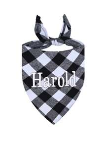 1PC spersonalizowana chustka dla psa haftowana nazwa niestandardowa chusta na szyję szalik dla psa trójkątne śliniaki chustka akcesoria do kostiumów dla zwierząt domowych dla małych średnich dużych psów kotów zwierząt domowych prezent urodzinowy