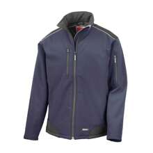 Result Mens Ripstop Soft S Breathable Jacket (Navy/Black) - 93% Polyester/7% Elastane - Navy Blue - View 1