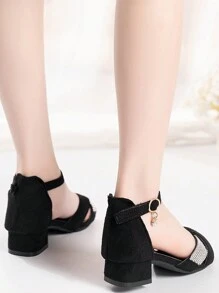 1 Pair Fashion Open Toe Dress Sandals For Girls, Summer