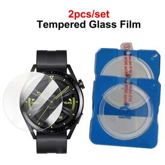 2pcs/Set High-Protection Tempered Glass Screen Protector, Compatible With Huawei Watch GT2/3/4/5 41mm 42mm 46mm GT Cyber, HD Hard Screen Protector, All-Around Protection, Suitable For GT5 Pro GT3 SE, Birthday, Family, Friends Gift, Watch Screen Protector, Watch Accessories, Waterproof, Shockproof, Anti-Scratch, Anti-Fingerprint, Full Coverage