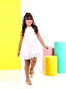 Children's White Christmas Dress For Graduation Party - Blanco - Ver 5