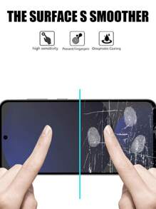 2 piezas Set compatible con la serie, película protectora de pantalla de privacidad de serigrafía, protección de la privacidad lateral de 28 grados, borde curvo de vidrio templado 3D, anti-rotura, compatiblecon Galaxy S21FE/Galaxy S23FE /Axy A54/Aaky A06/Xamy S25 Ultra, transparente, libre de burbujas, privacidad, huella antifibras, regalo para cumpleaños/Pascua/Día del Presidente/Navidad, teléfono protector de teléfono antip, protector, accesorios de pantallas - Negro - Ver 5