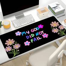 1 件装花卉图案桌垫，大号办公桌配件，橡胶底座鼠标垫，35.4x15.7 英寸，缝边防滑，超大尺寸鼠标垫，节日礼物，送给父母，返校季办公桌配件，办公用品，办公桌配件，鼠标垫