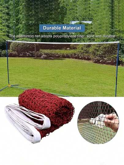 Portable Tennis Net Badminton Net, Adjustable Height Tennis Net With Carry Bag, Suitable For Volleyball, Pickleball, Soccer, Indoor, Outdoor Court, Backyard, Beach, Driveway